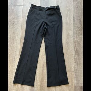 J. Crew Wool-Blend Trousers in Black Size 4